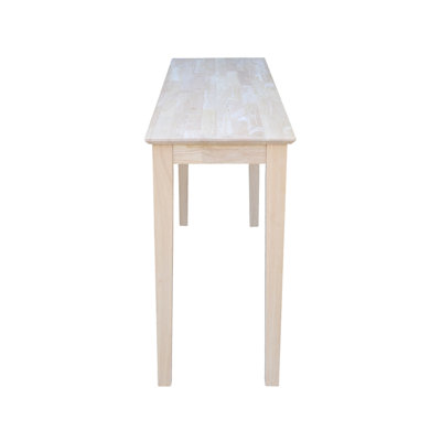 Gracie Oaks Jaier Unfinished Solid Wood Console Table & Reviews | Wayfair